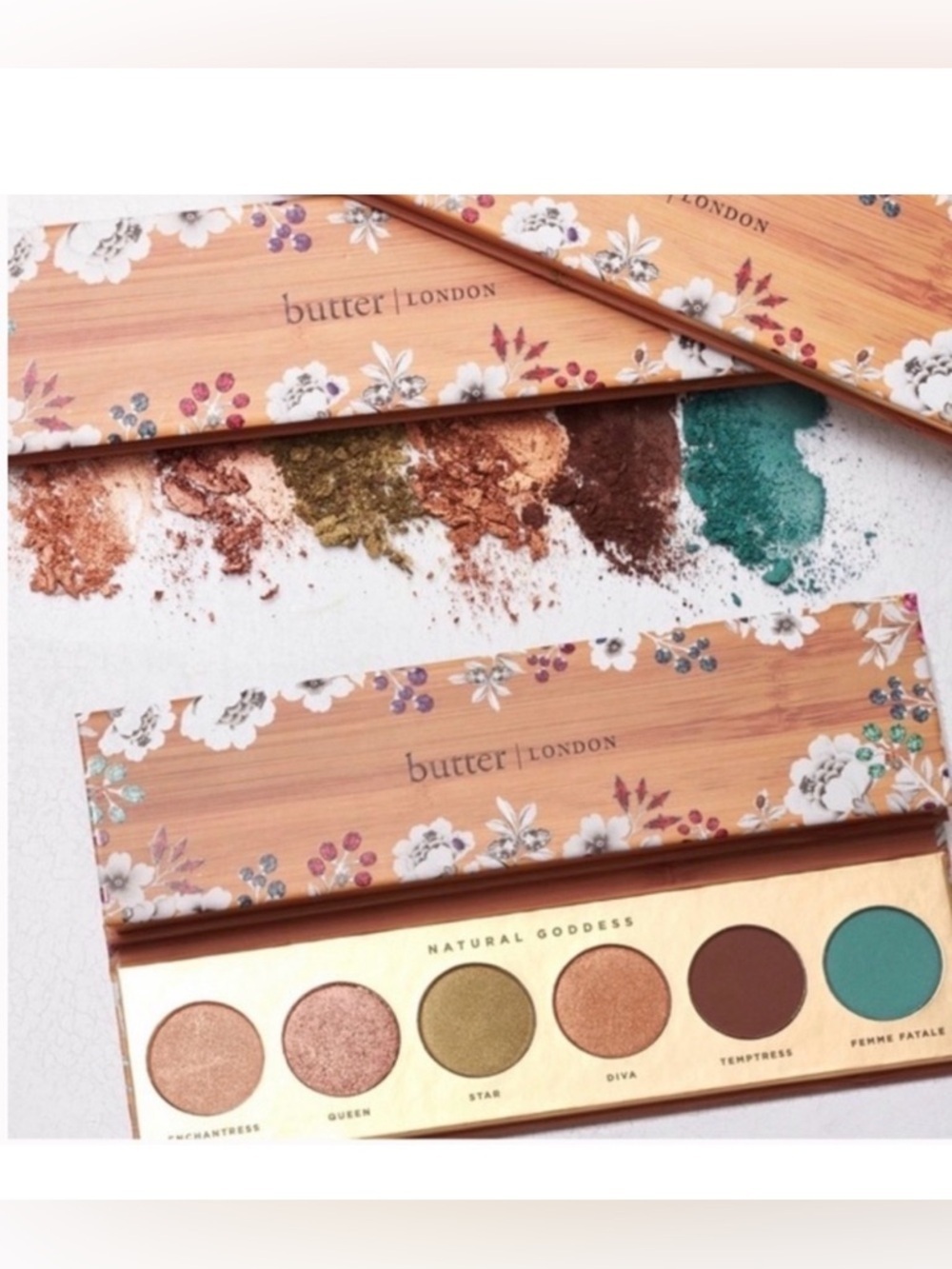 Butter London Natural Goddess Floral Eyeshadow Palette 6 Shades